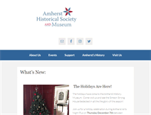 Tablet Screenshot of amhersthistory.org
